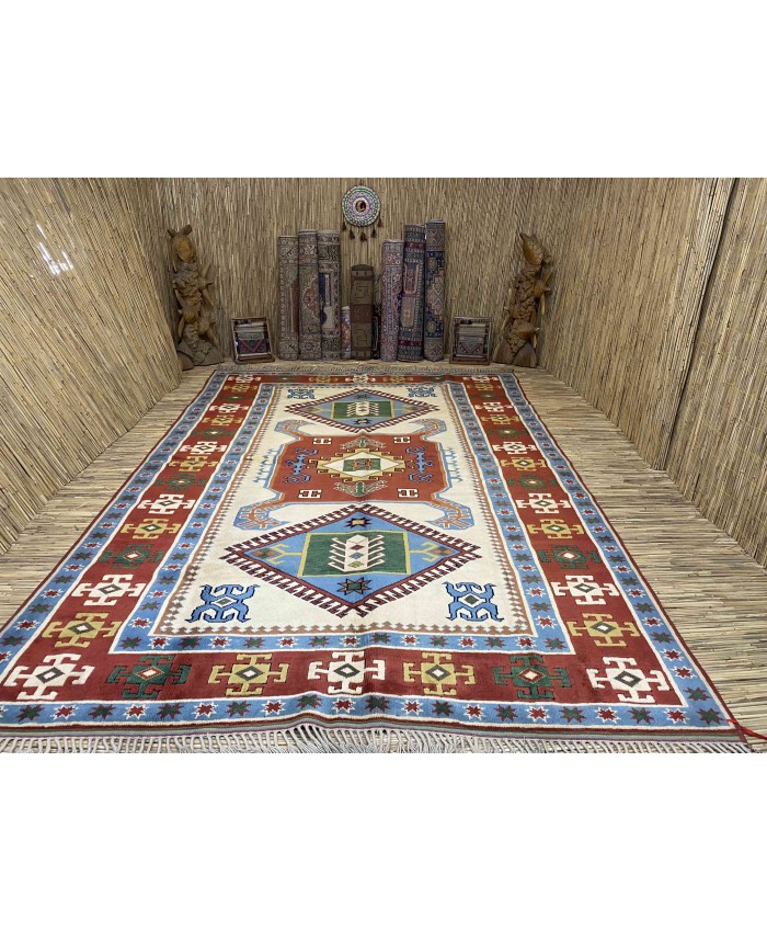 Turkish Kars Nomadic Handmade Wool on Wool Carpet – FREE SHIPPING..!